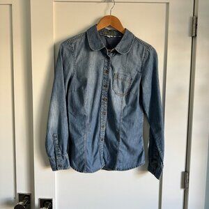 Boden Denim Long Sleeve Shirt Size 8